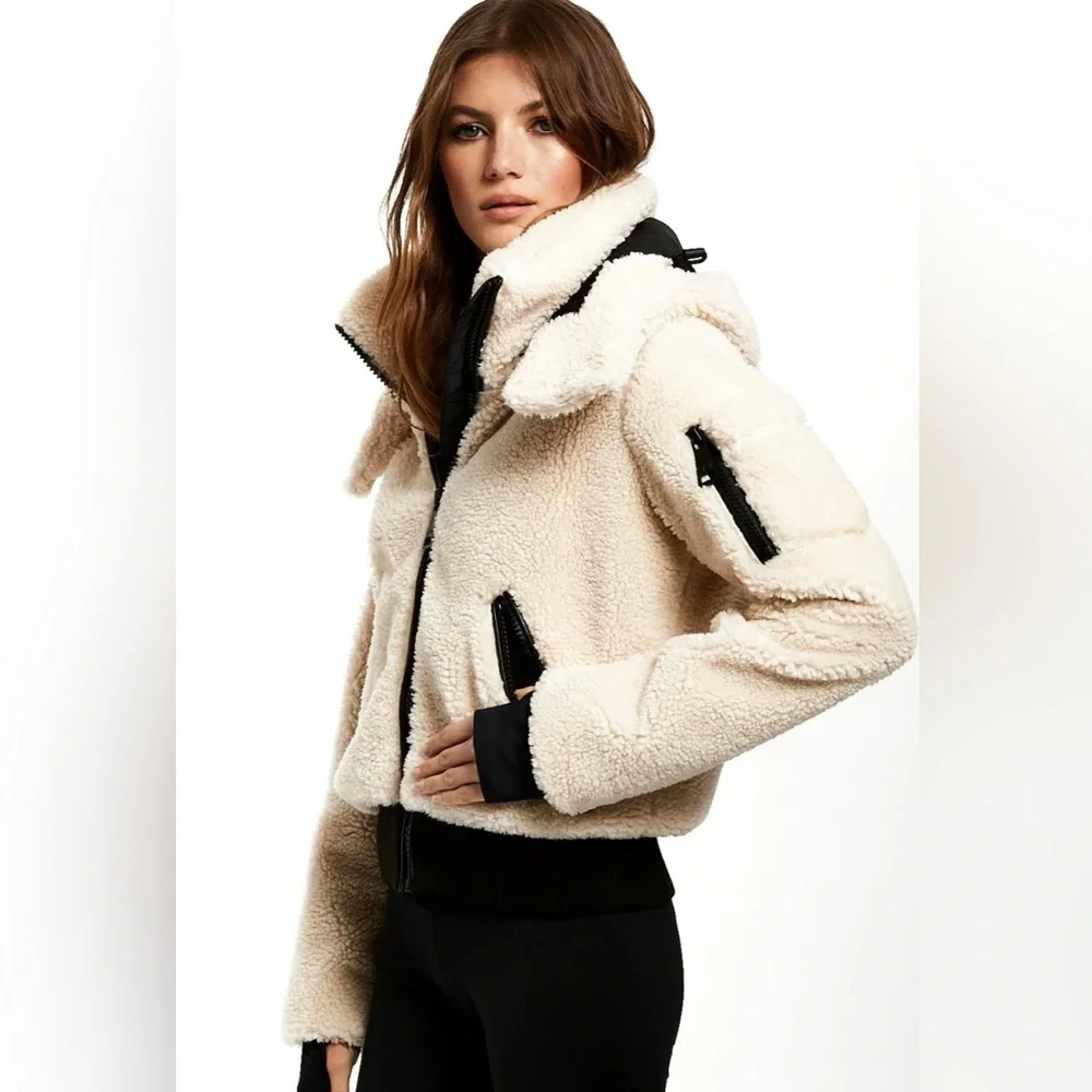 $395⬇️ SAM. Sherpa NALA Jacket in Almond - S - Picture 3 of 12